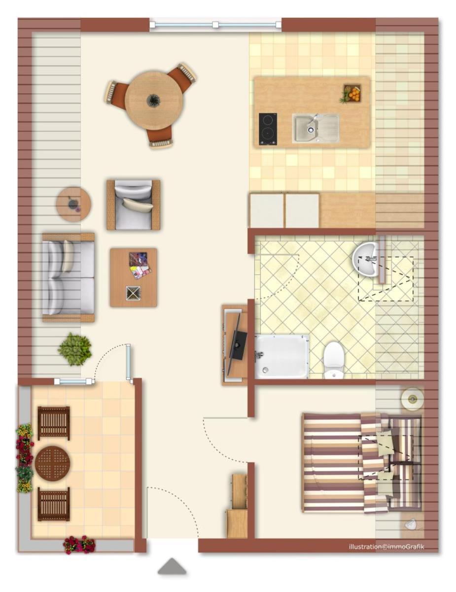 Ferienwohnung Seeduene Росток Экстерьер фото